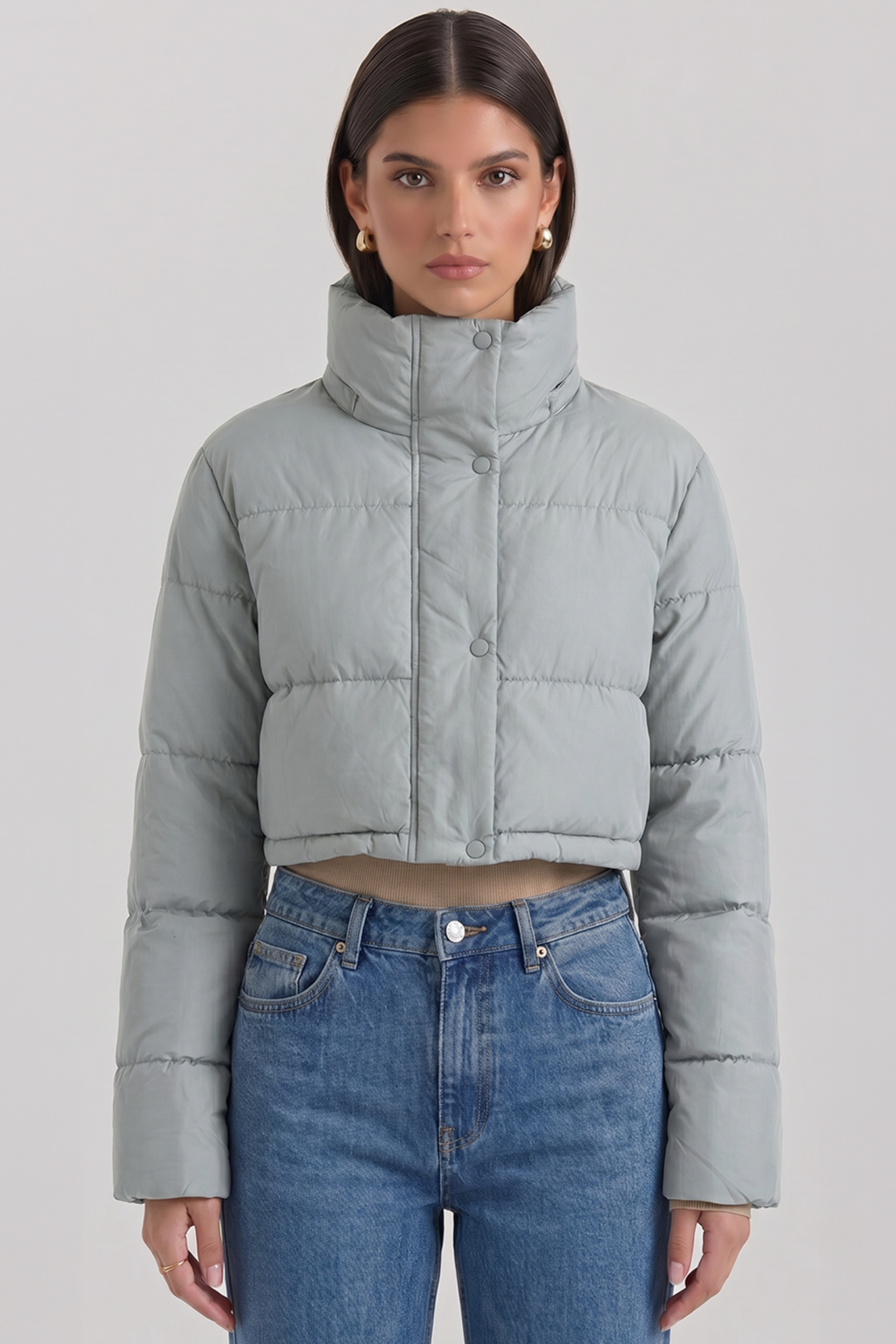 Jaqueta Puffer Cropped